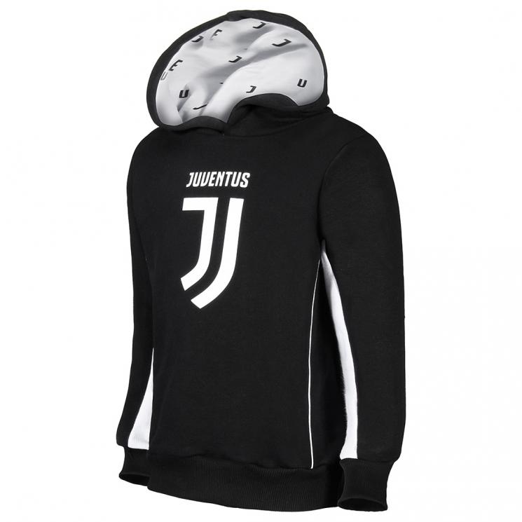JUVENTUS FELPA CAPPUCCIO BAMBINO LOGO NERA - Juventus Official Online Store
