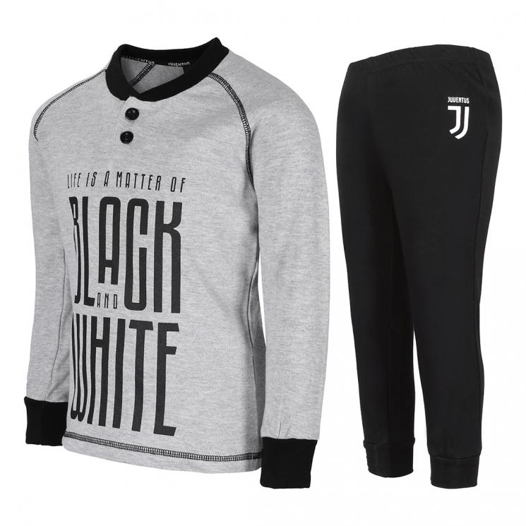 JUVENTUS PIGIAMA BAMBINO BLACK AND WHITE GRIGIO - Juventus Official Online  Store