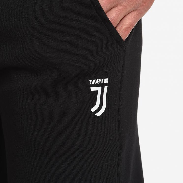 Juventus Pantaloni Tuta Neri con Logo 100% Cotone