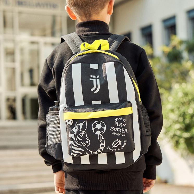 Star du football Juventus C Luo Usb Casque Schoolbag Sac à dos d
