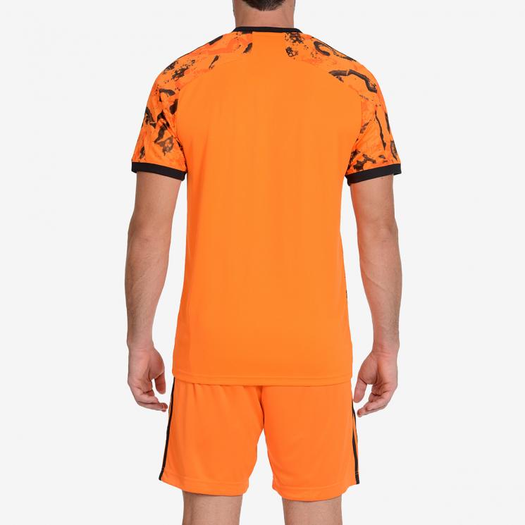 Juventus Blank Orange Goalkeeper Long Sleeves Kid Jersey