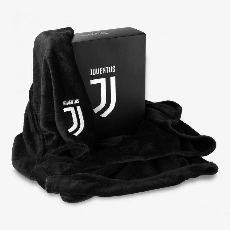 Coperta Juventus nera in pile coral - Juventus Official Online Store