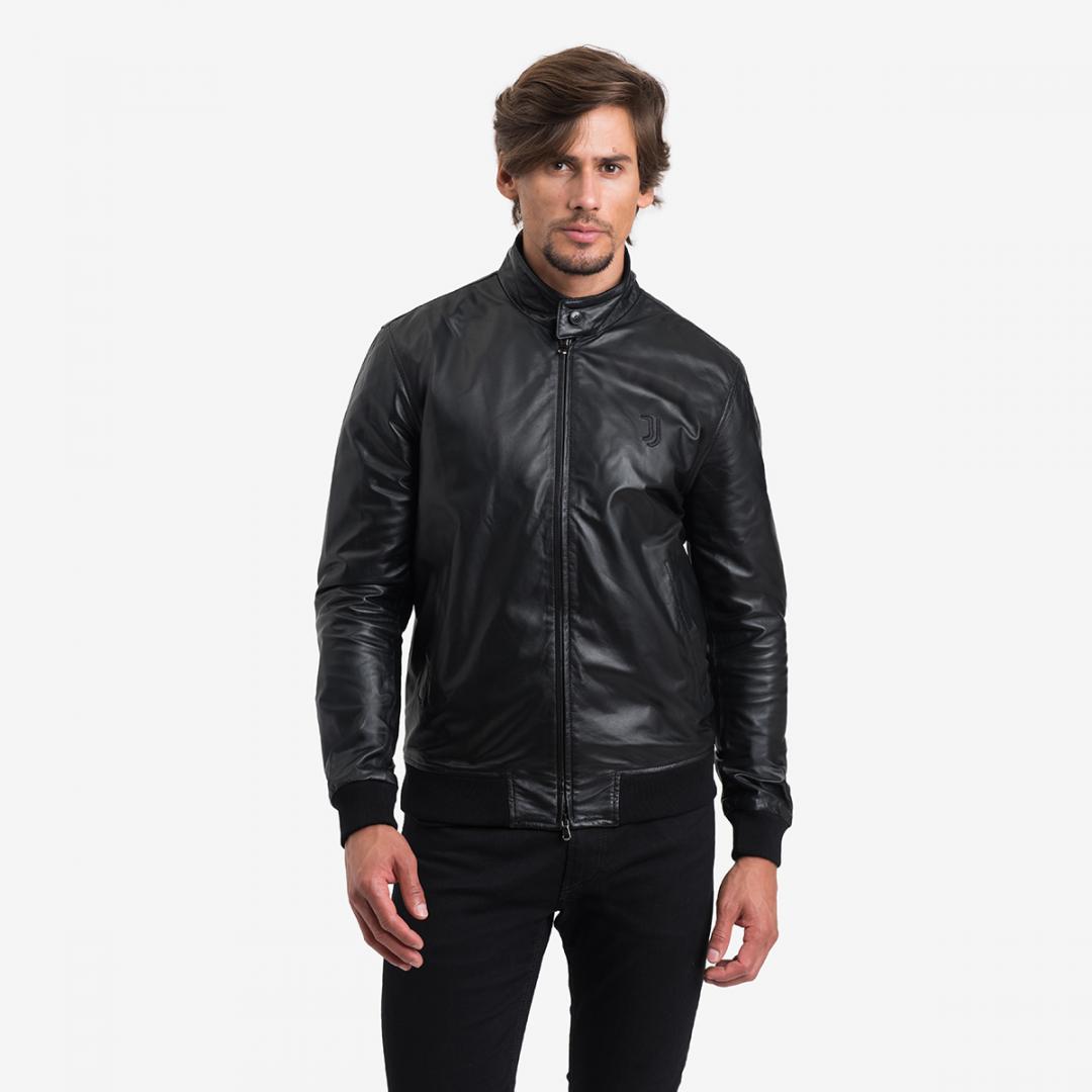 JUVENTUS ESSENTIAL LEATHER JACKET - Juventus Official Online Store