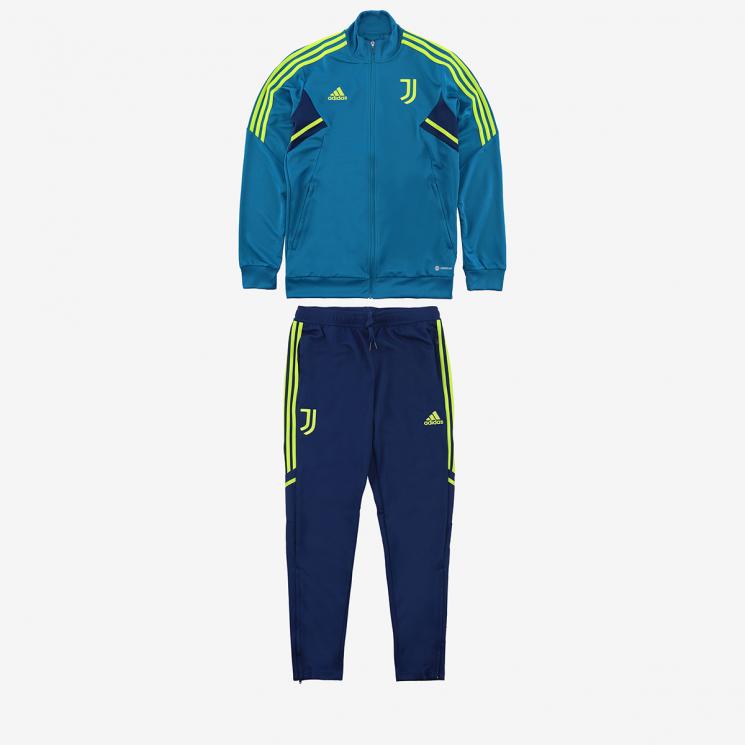 Pantaloni Tuta Allenamento JUVENTUS FC adidas Uomo 2023 24 Poliestere  AEROREADY Tasche con zip Giallo