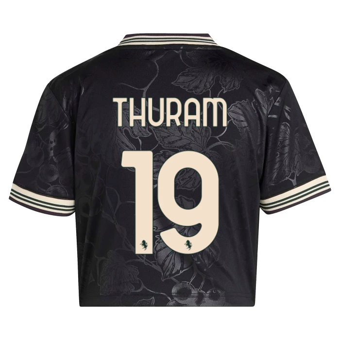 実着用 サイン入りユベントス トゥラム THURAM 21番 Thuram's Juventus Signed Replica Shirt, 2024/25 - CharityStars
