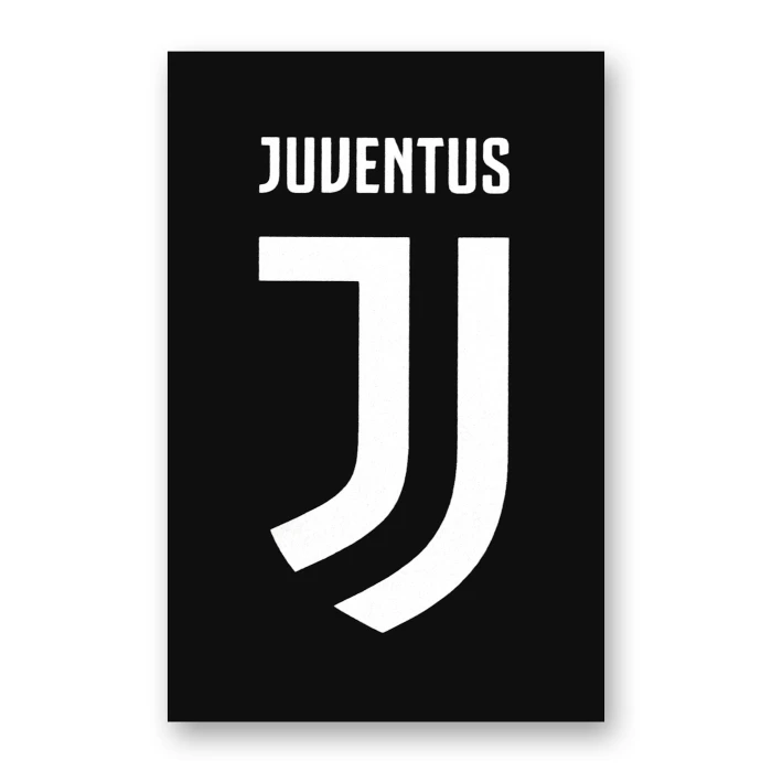JUVENTUS STICKER NERO LOGO