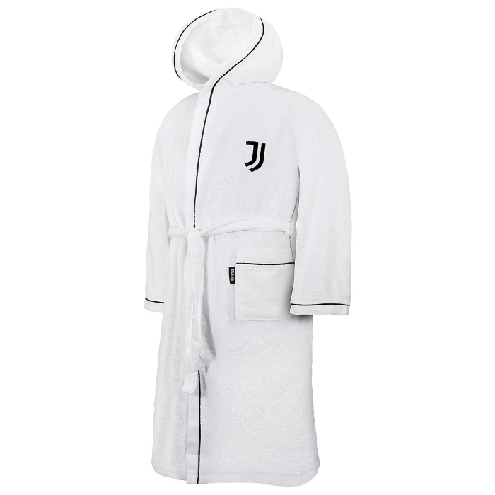 JUVENTUS WHITE LOGO BATHROBE