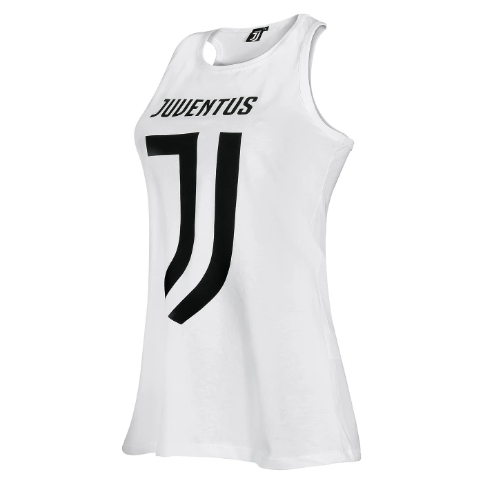 JUVENTUS WHITE LOGO TANK TOP - WOMAN