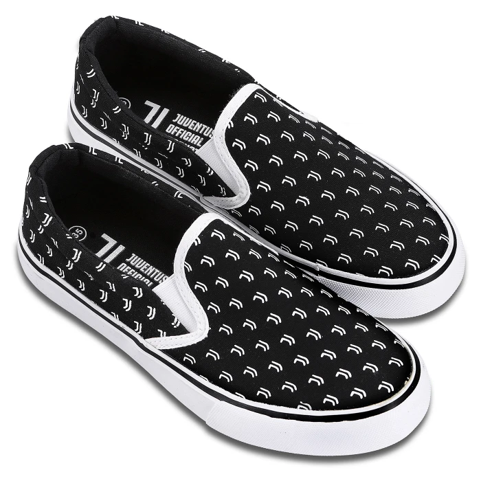 JUVENTUS BLACK LOGO SNEAKERS SHOES - KIDS