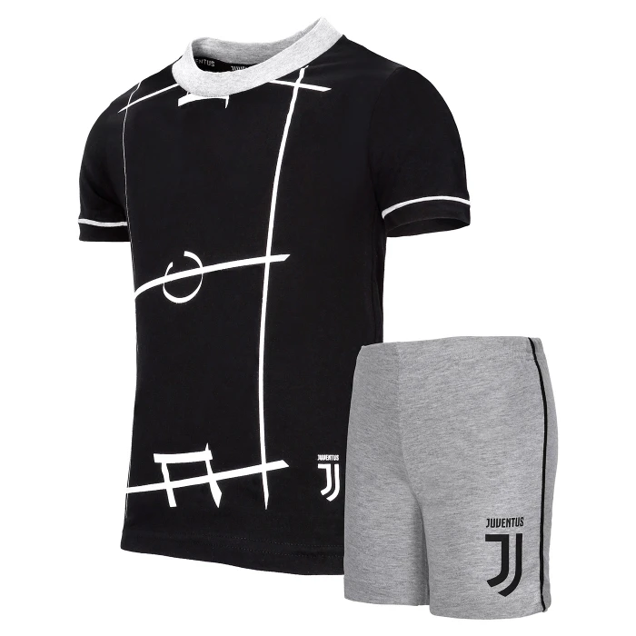JUVENTUS BLACK SS PIJAMAS - LITTLE KIDS