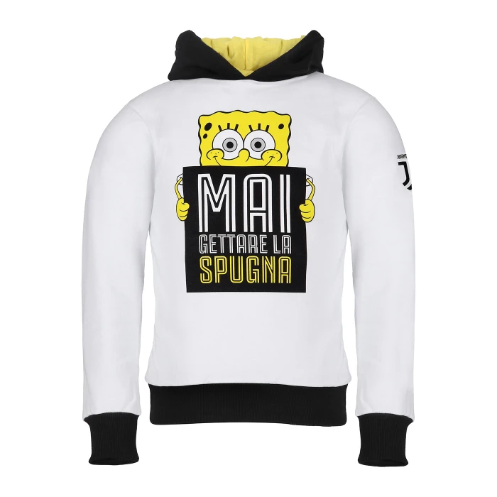 FELPA CAPPUCCIO KID MAI GETTARE LA SPUGNA