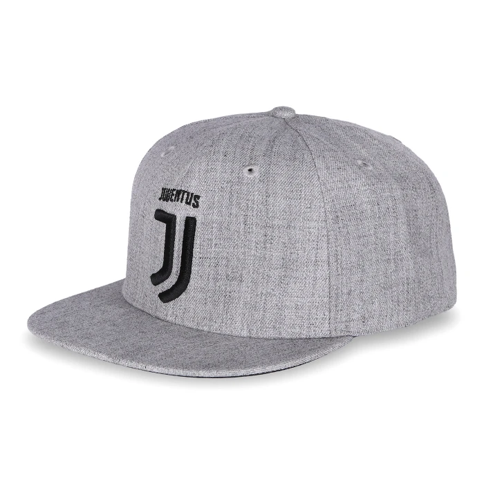 JUVENTUS GREY 3D LOGO SNAPBACK