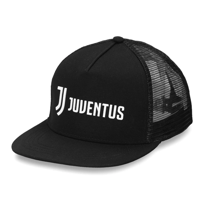 JUVENTUS BLACK TRUCKER CAP