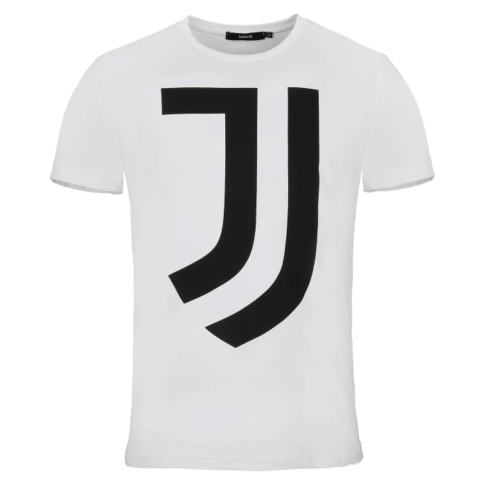 JUVENTUS T-SHIRT WITH BLACK LOGO
