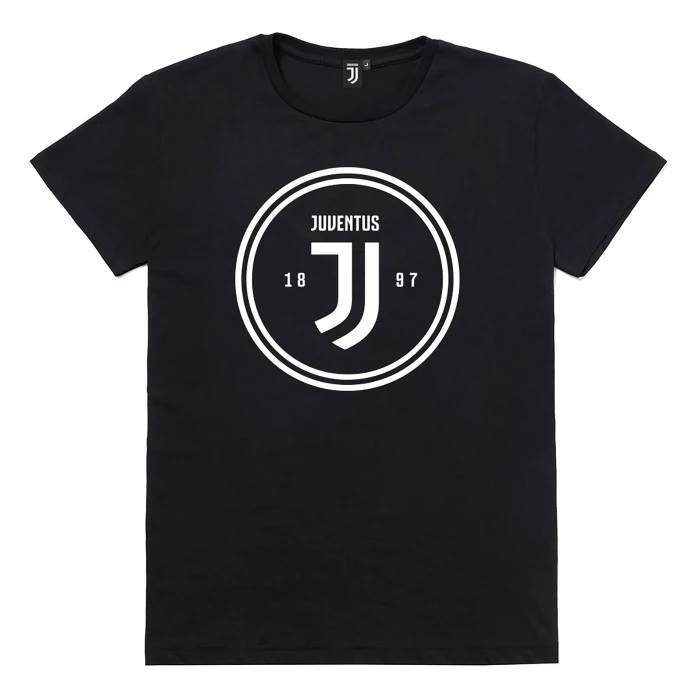 JUVENTUS BLACK LOGO T-SHIRT