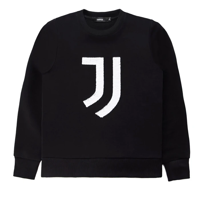 JUVENTUS CREWNECK PAILETTES SWEATER - WOMAN