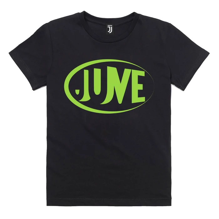 JUVENTUS BLACK GRAPHIC T-SHIRT - KIDS