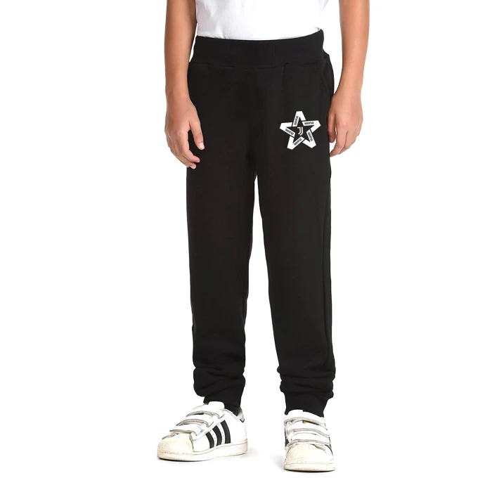 JUVENTUS BLACK SPORT PANTS - KIDS