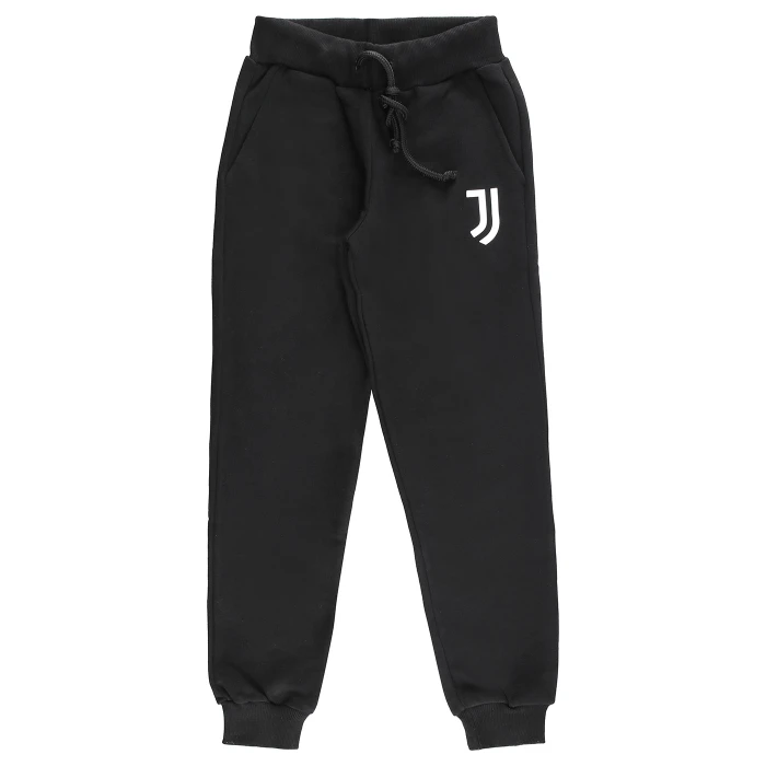 JUVENTUS BLACK LOGO PANTS - KIDS