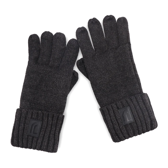 JUVENTUS BLACK LOGO GLOVES
