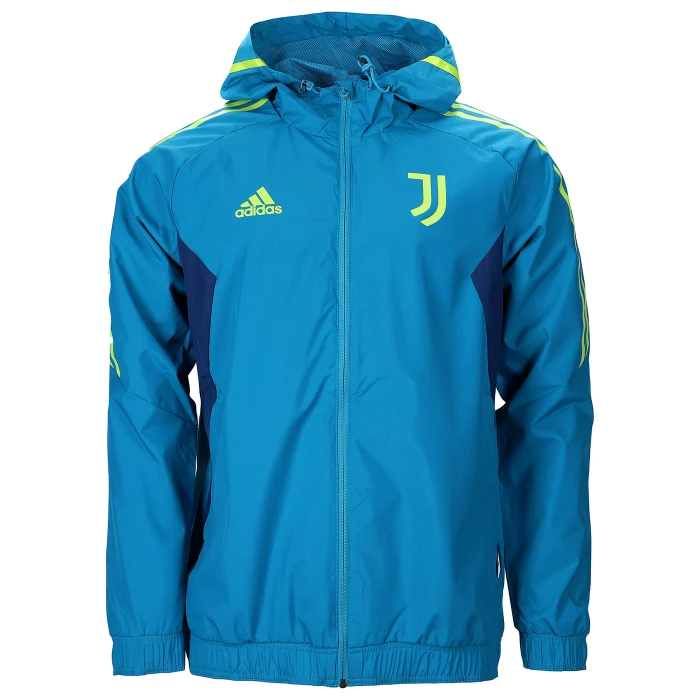 JUVENTUS TURQUOISE ALL WEATHER JACKET 2022/23