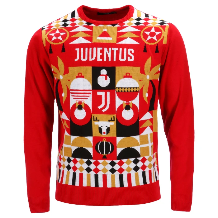 JUVENTUS RED CHRISTMAS PULLOVER - KIDS