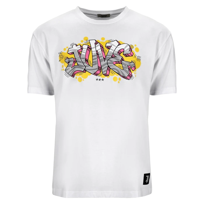 JUVENTUS WHITE ICON GRAFFITI T-SHIRT
