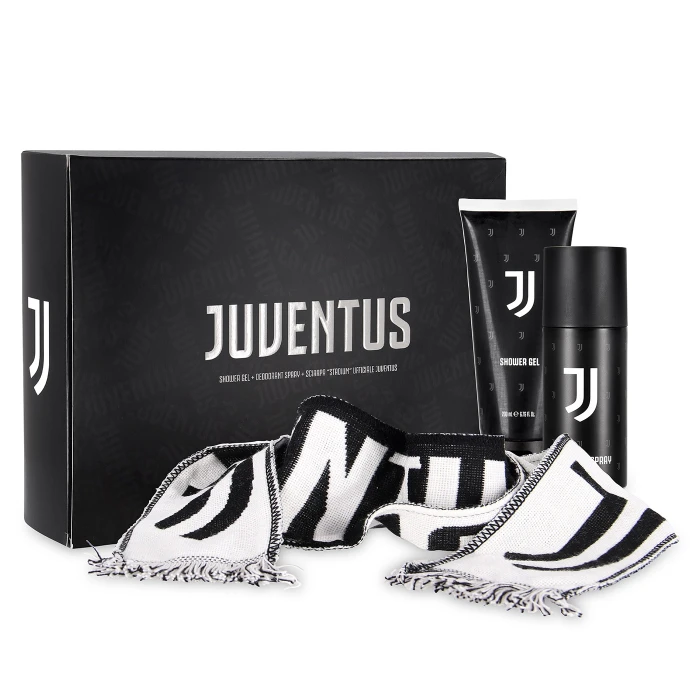 JUVENTUS SET REGALO - BAGNOSCHIUMA DEODORANTE E SCIARPA