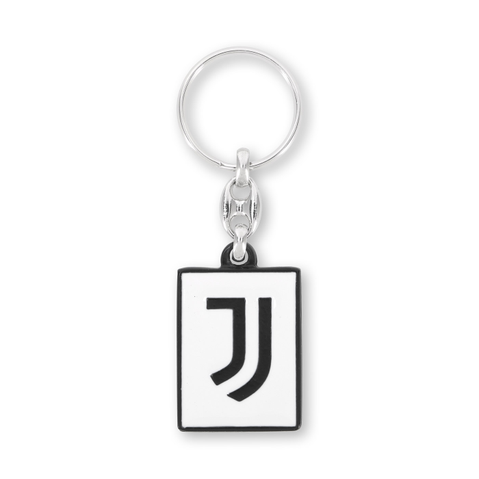 JUVENTUS SQUARED LOGO KEYRING