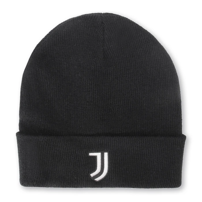 JUVENTUS BLACK LOGO BEANIE