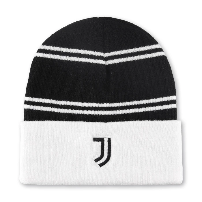 JUVENTUS STRIPED LOGO BEANIE