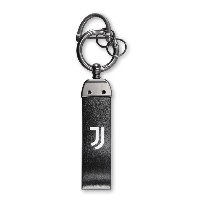 JUVENTUS LEATHER LOGO KEYRING