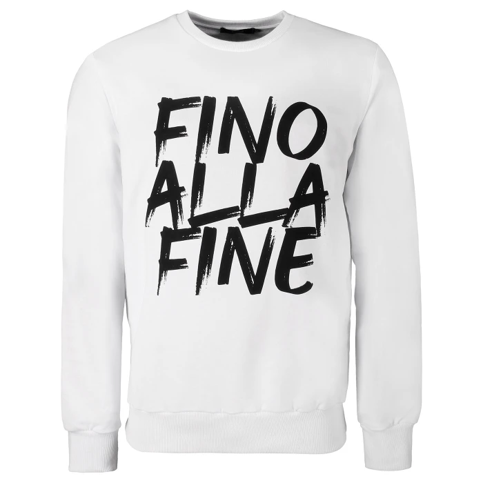 JUVENTUS WHITE FINO ALLA FINE CREWNECK