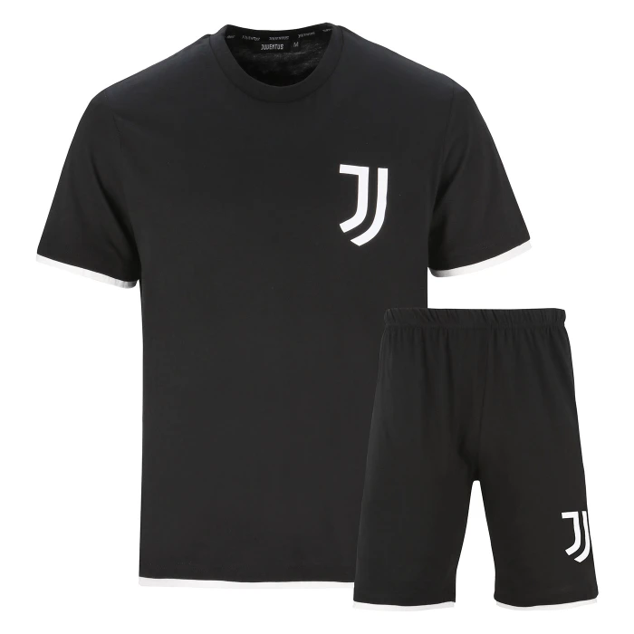 JUVENTUS BLACK SHORT PAJAMAS - KIDS