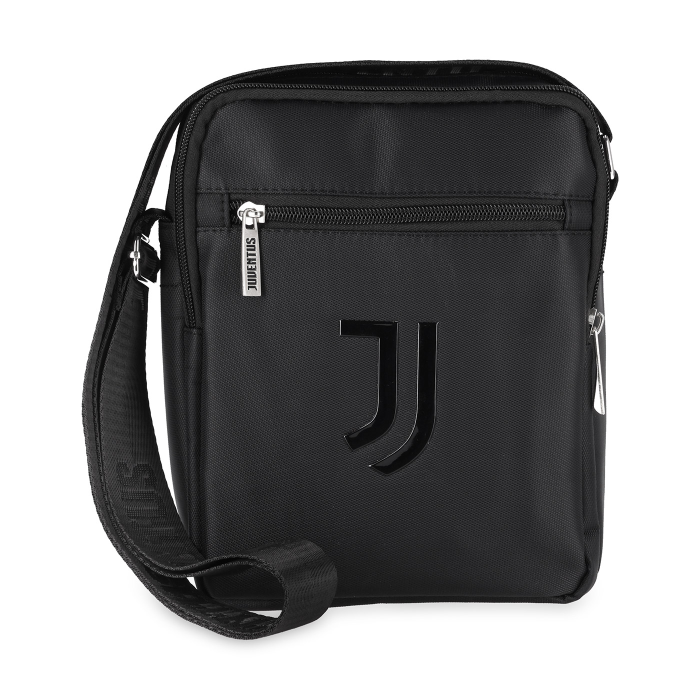 JUVENTUS BLACK LOGO CROSSBODY BAG