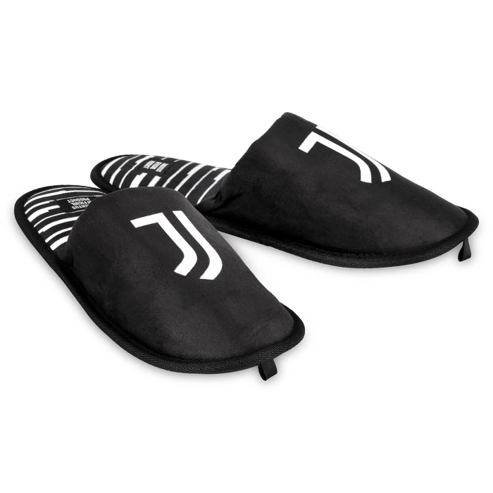 JUVENTUS PANTOFOLE GRAPHIC NERE