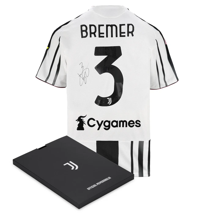 BREMER AUTOGRAPHED JUVENTUS HOME AUTHENTIC JERSEY 2025/26