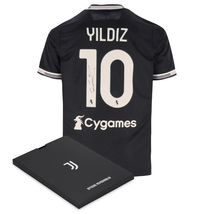 JUVENTUS YILDIZ SIGNED THIRD AUTHENTIC JERSEY