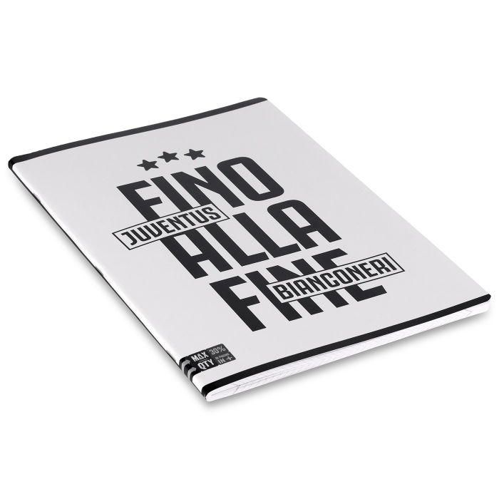 JUVENTUS SQUARED NOTEBOOK WITH MARGINS
