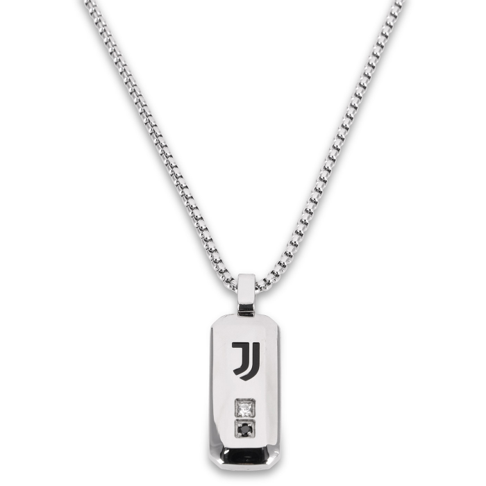 JUVENTUS STAINLESS STEEL NECKLACE WITH STONES