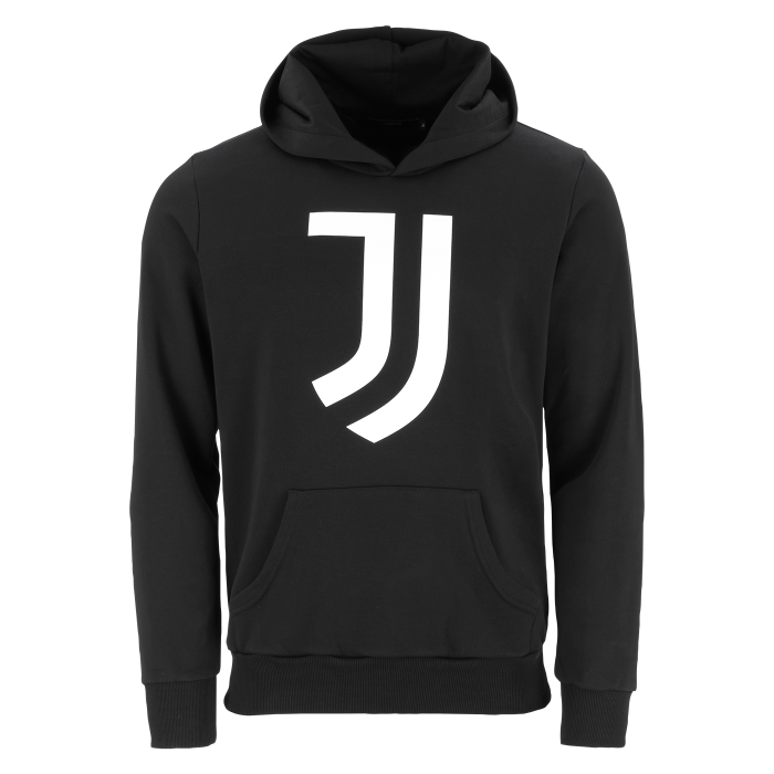 JUVENTUS BLACK LOGO HOODIE - KIDS