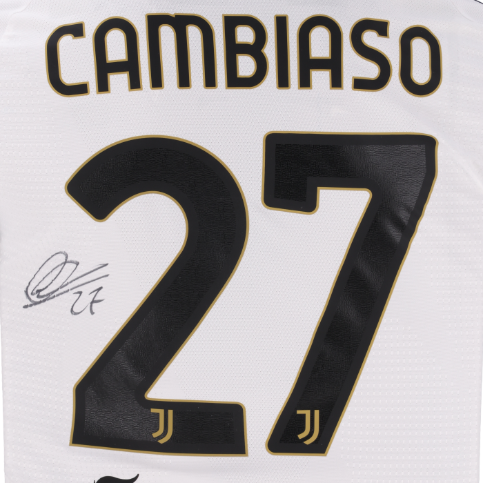 CAMBIASO AUTOGRAPHED JUVENTUS HOME AUTHENTIC JERSEY 2026/27