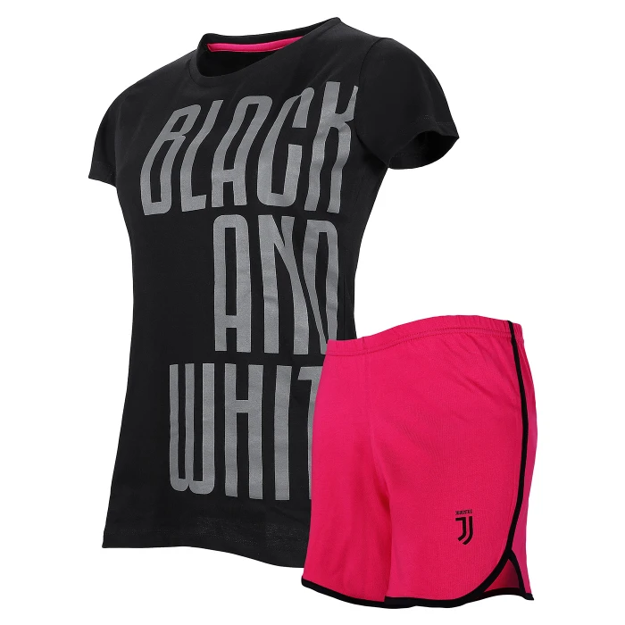 JUVENTUS SS BLACK PYJAMAS - WOMAN