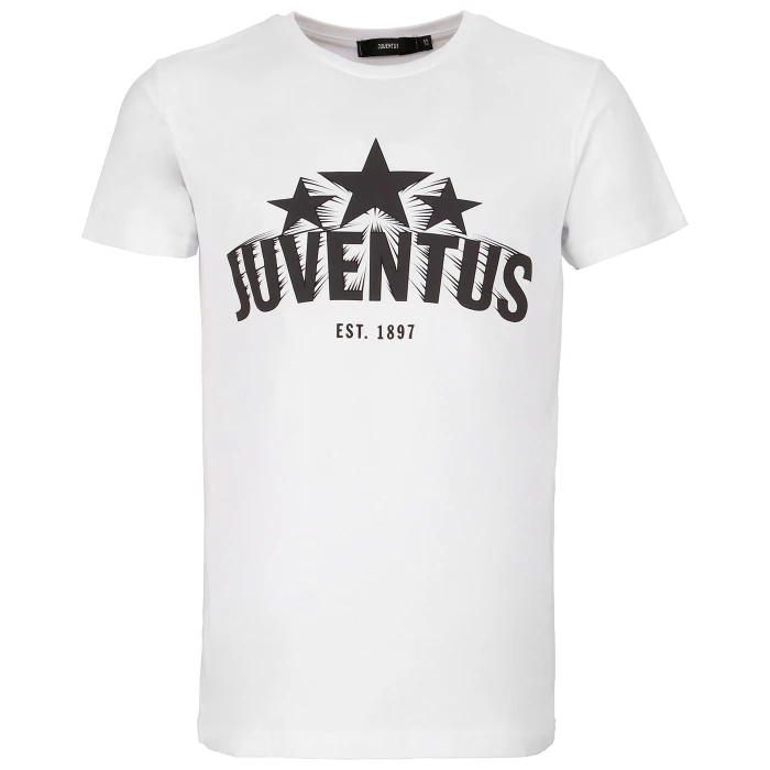 JUVENTUS WHITE 3 STARS T-SHIRT
