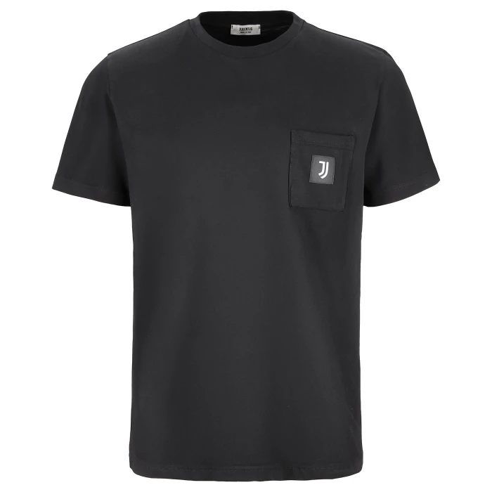 JUVENTUS BLACK ICON T-SHIRT WITH POCKET